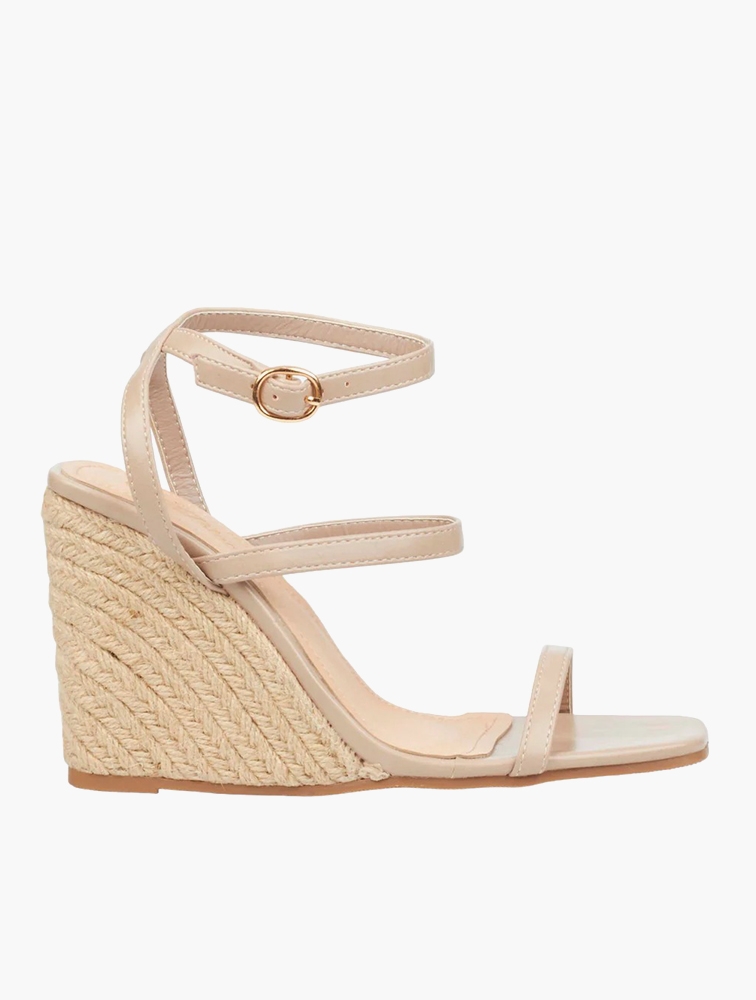 Taupe 2025 wedge heels